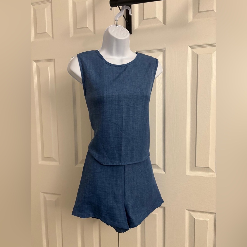 SHEIN Denim Blue Casual Wear